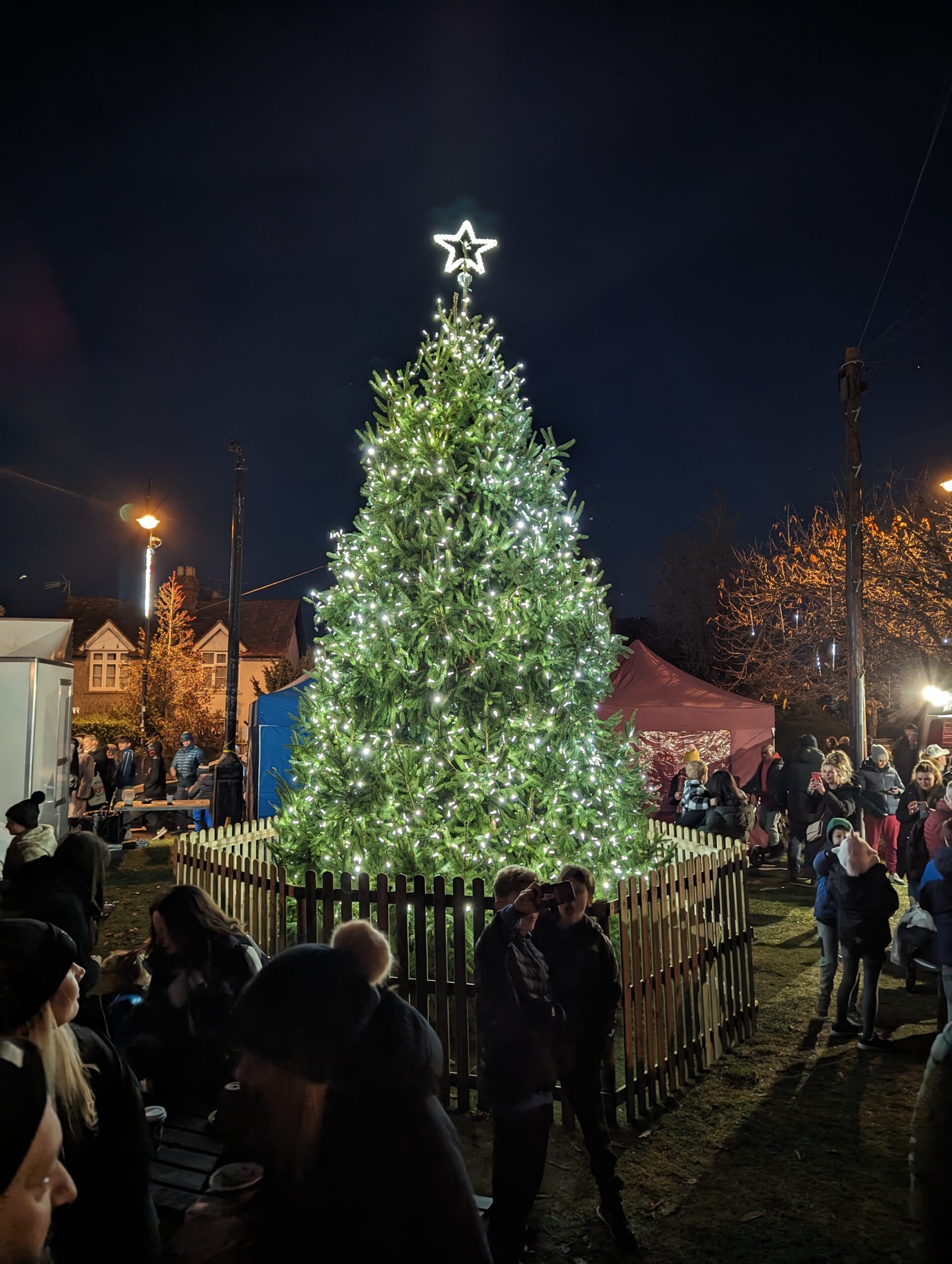 Yateley Christmas Tree Lit