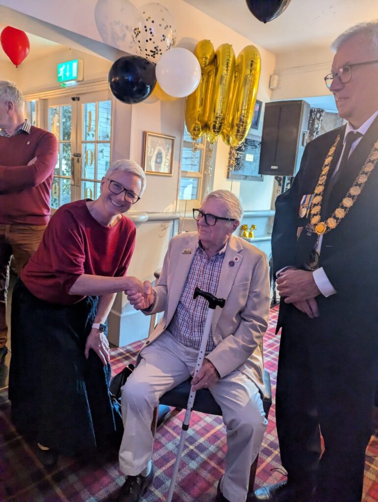 Dennis Thatcher, Mark Griffin, and MP for Northeast Hampshire Alex Brewer
